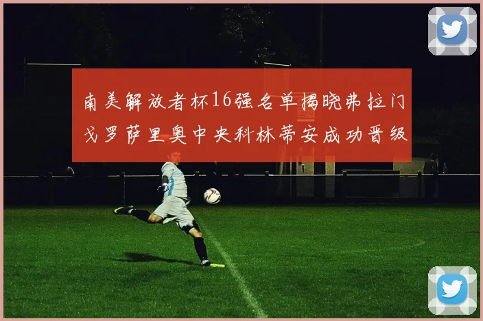 南美解放者杯16强名单揭晓弗拉门戈罗萨里奥中央科林蒂安成功晋级